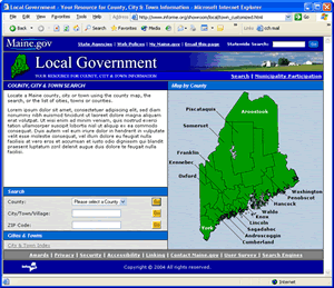Local Government - Search Page